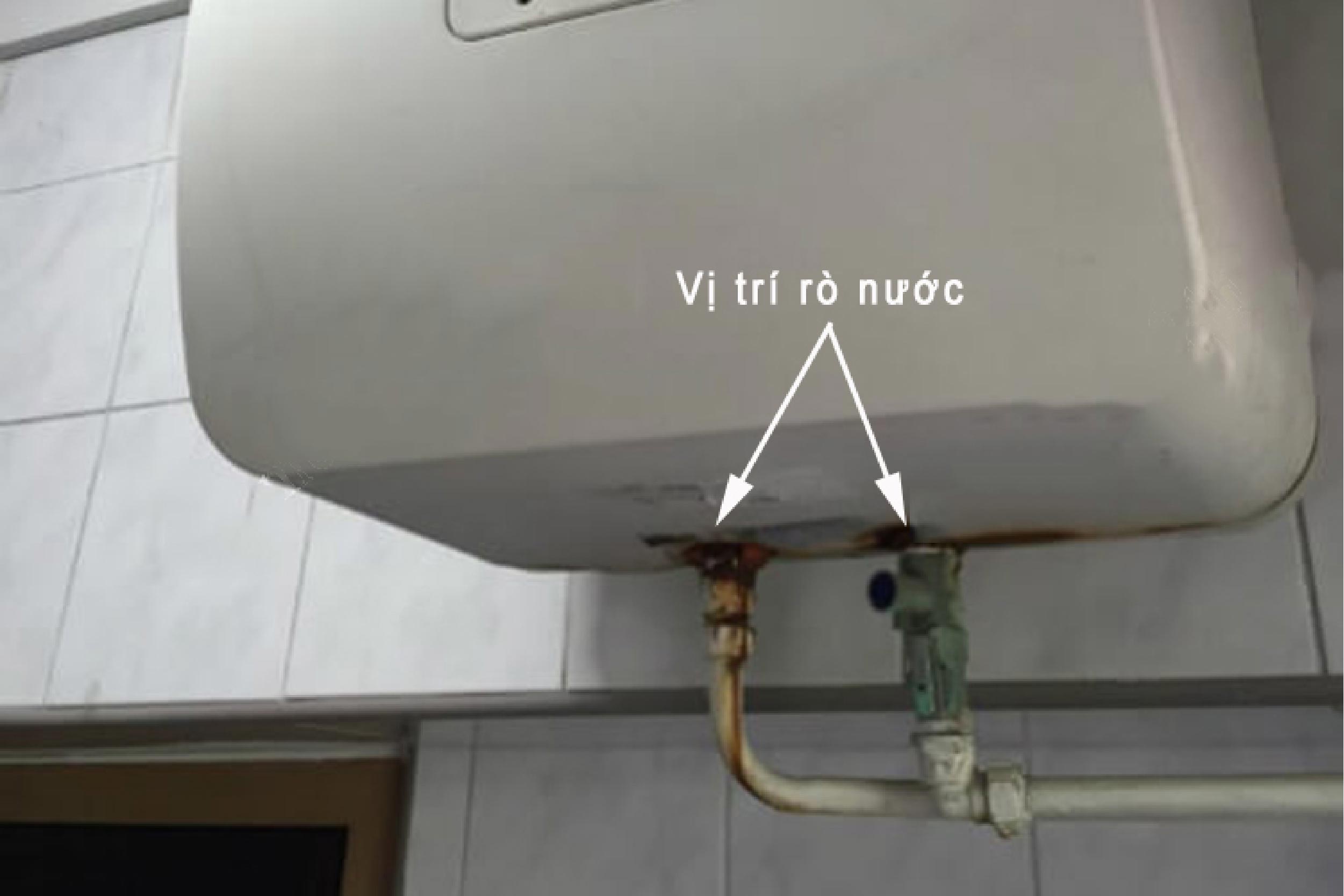 Vị trí rò rỉ nước máy nóng lạnh