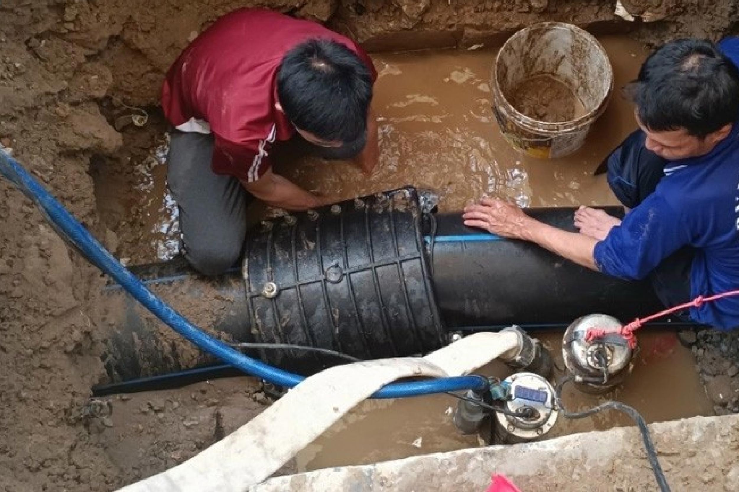 Sự cố khi thi công ống HDPE