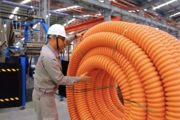 Ứng dụng ống nhựa xoắn vào điện lực và viễn thông