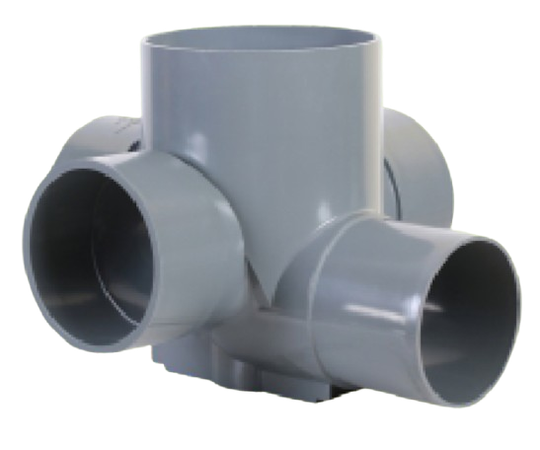 Bốn nhánh ngang 90 độ lệch tâm