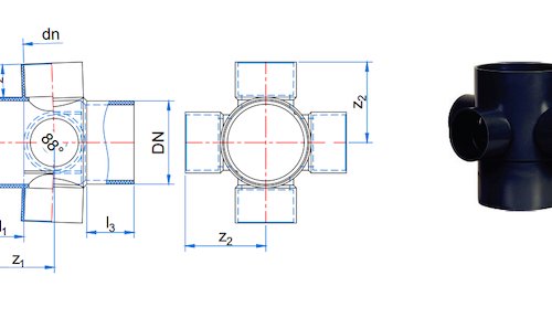 Tứ chạc thu 88 độ chuyển bậc PVC-U ISO 3633
