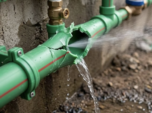 Ống PP-R bị mỏi nhiệt