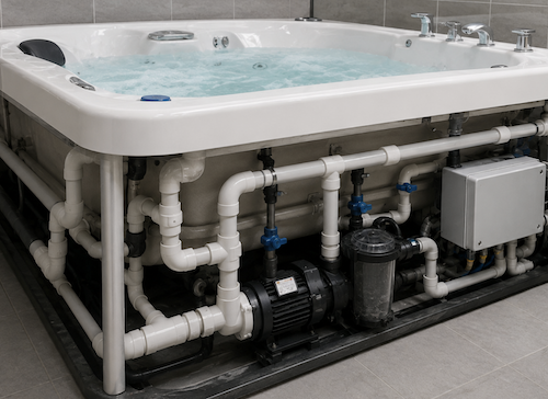 ống nhựa cấp nước bể sục Jacuzzi