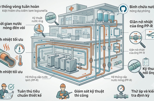 Hệ thống cấp nước nóng bệnh viện