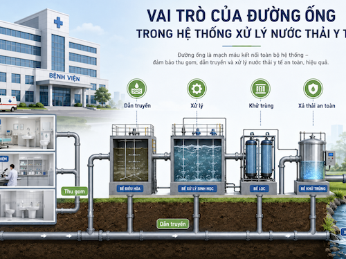 Chọn ống nhựa cho hệ thống xử lý nước thải y tế